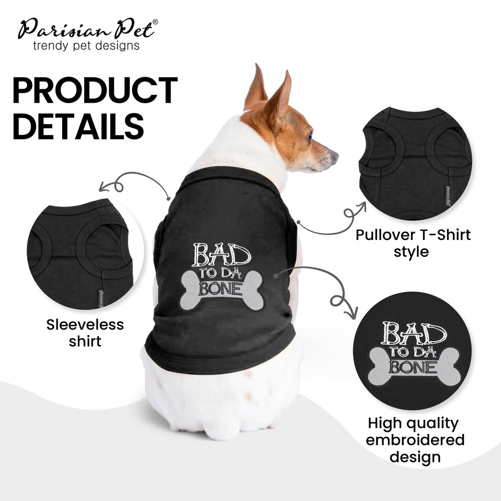 Parisian Pet cotton dog shirt uses soft breathable fabric for all-day wear.