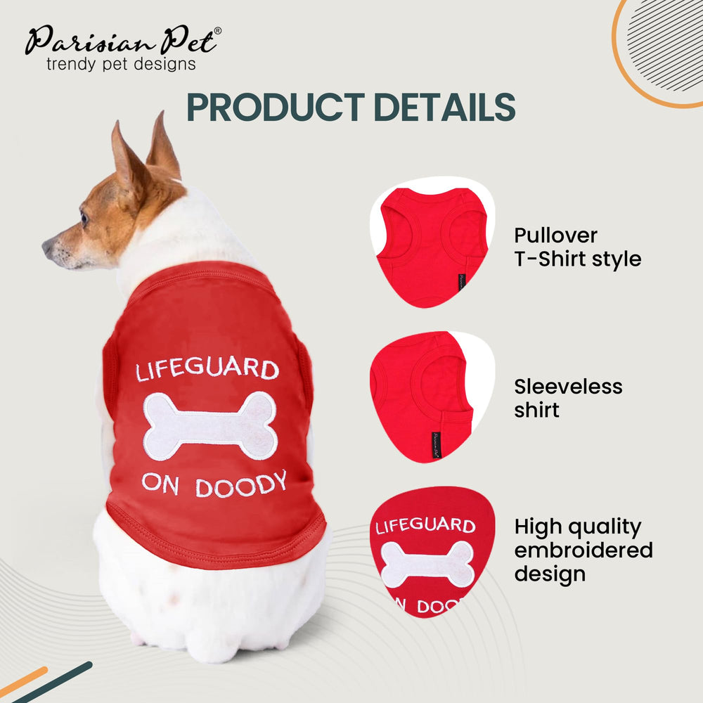 Parisian Pet dog tshirt machine washable xl3 easy care for busy owners