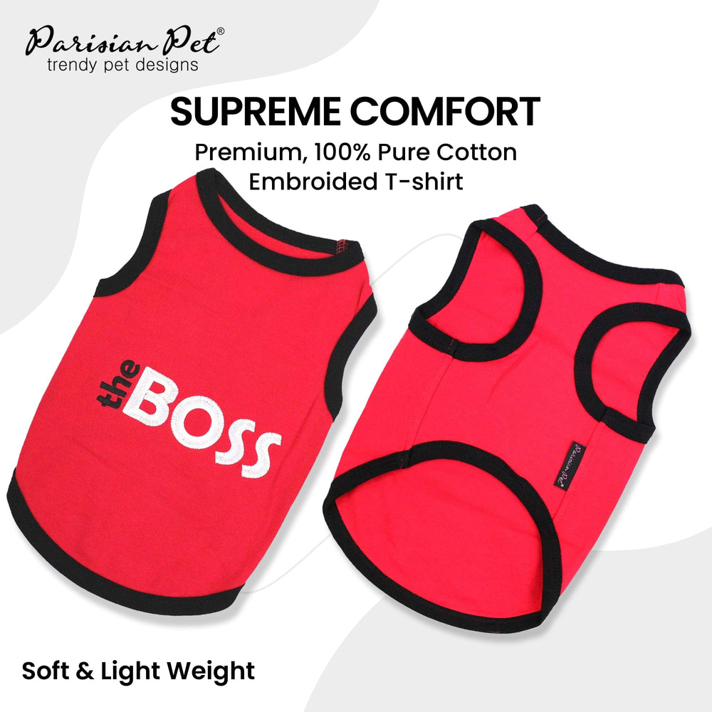 Parisian Pet dog t-shirt sleeveless design delivers breathable comfort