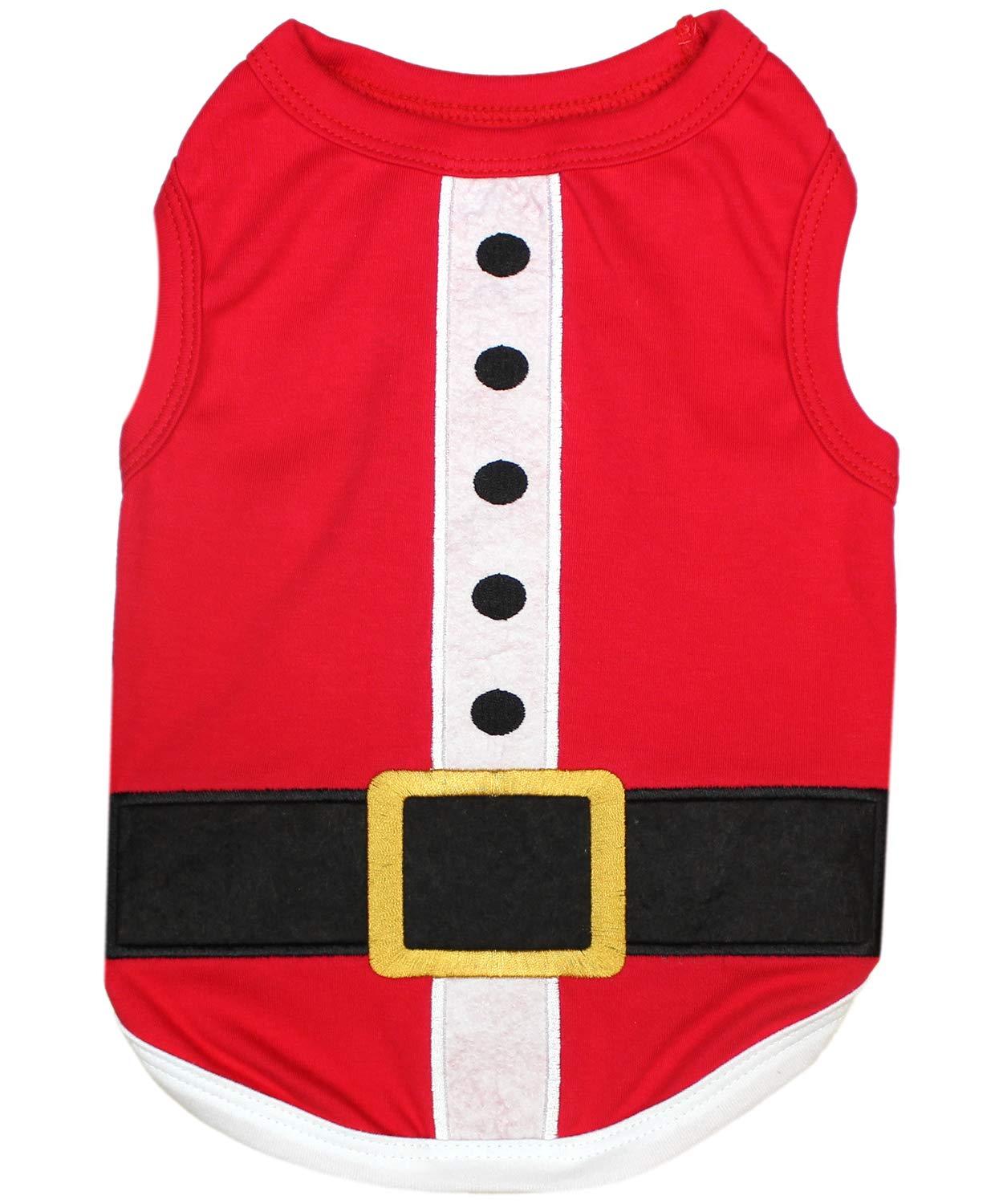 Parisian Pet embroidered Santa outfit ready for photos and giftable moments.