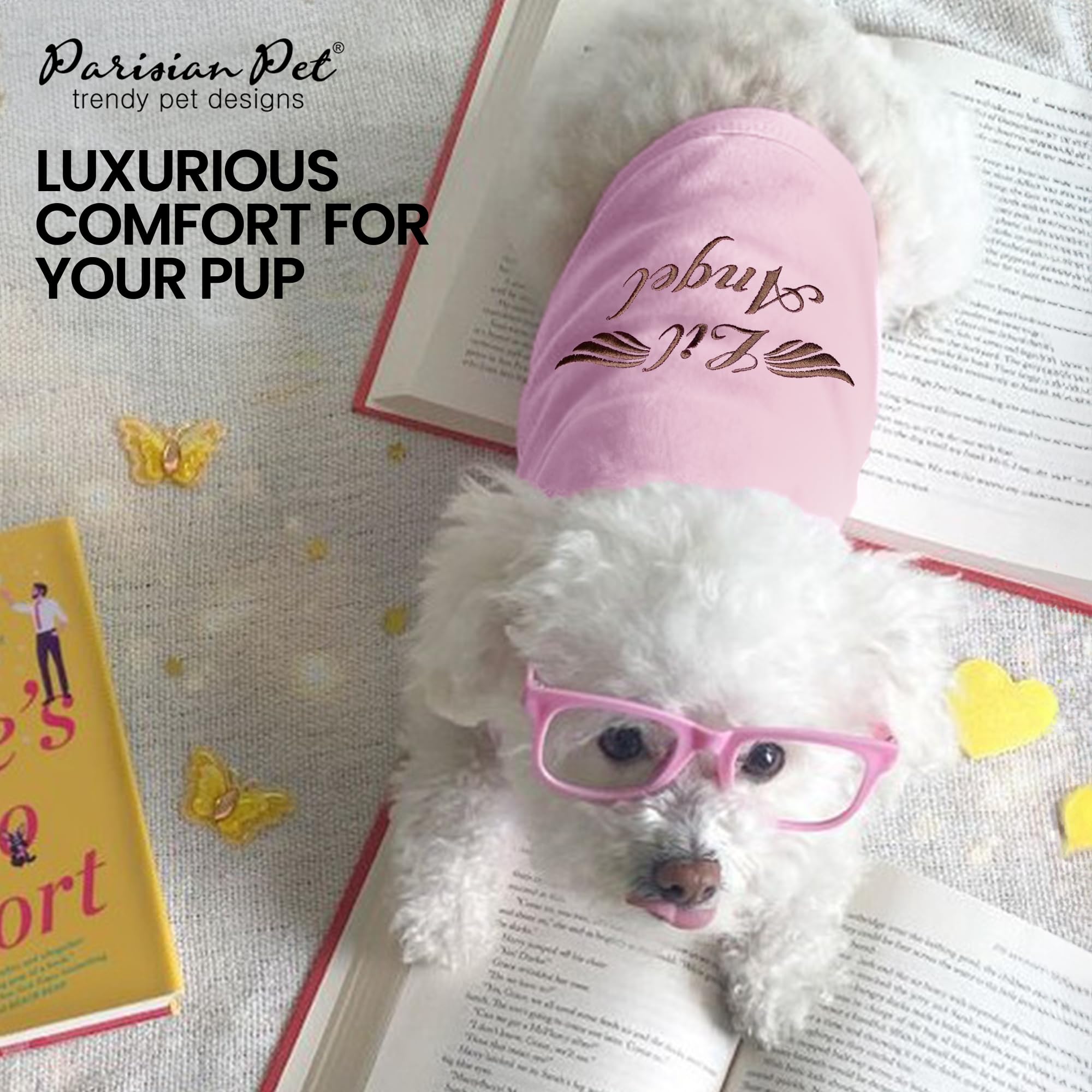 Parisian Pet size chart illustration for best fit.