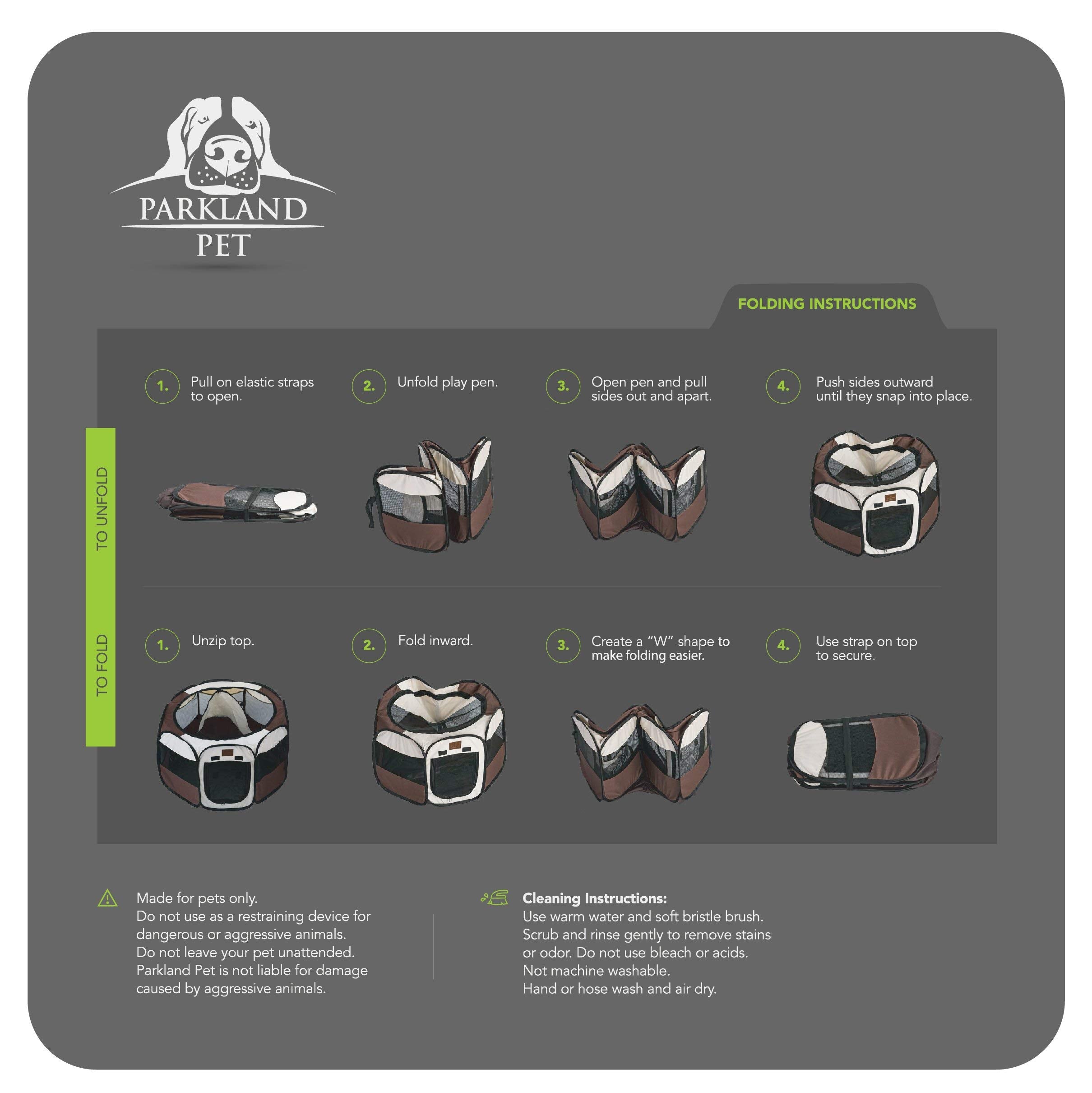 Parkland Pet collapsible travel bowl on the go for easy pet hydration.
