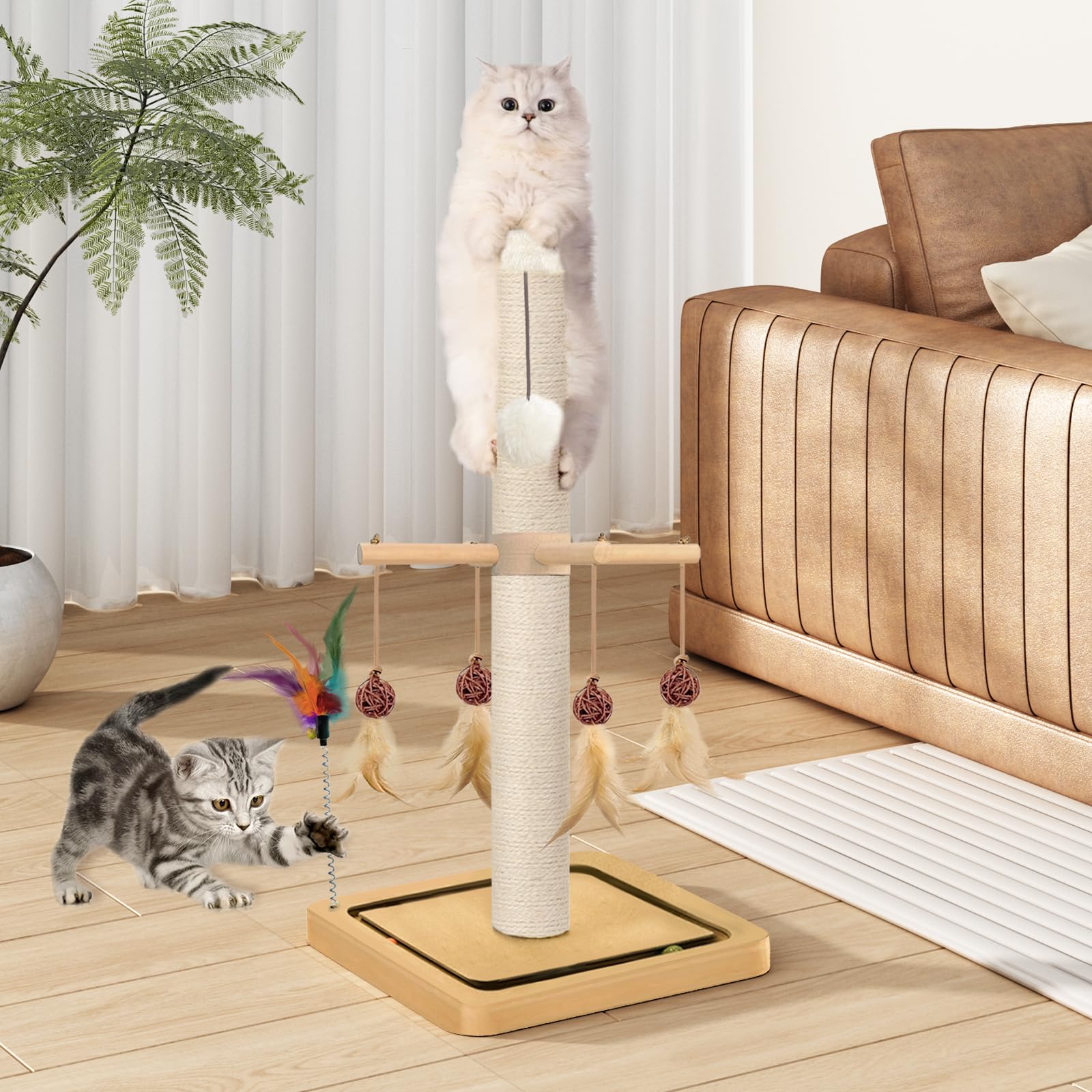 PAROTO indoor cat furniture blends with décor while enriching your pet's routine