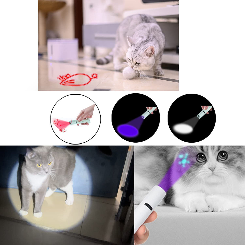 PARTSPOWER laser pointer cat toy purple includes lanyard for hands-free play.