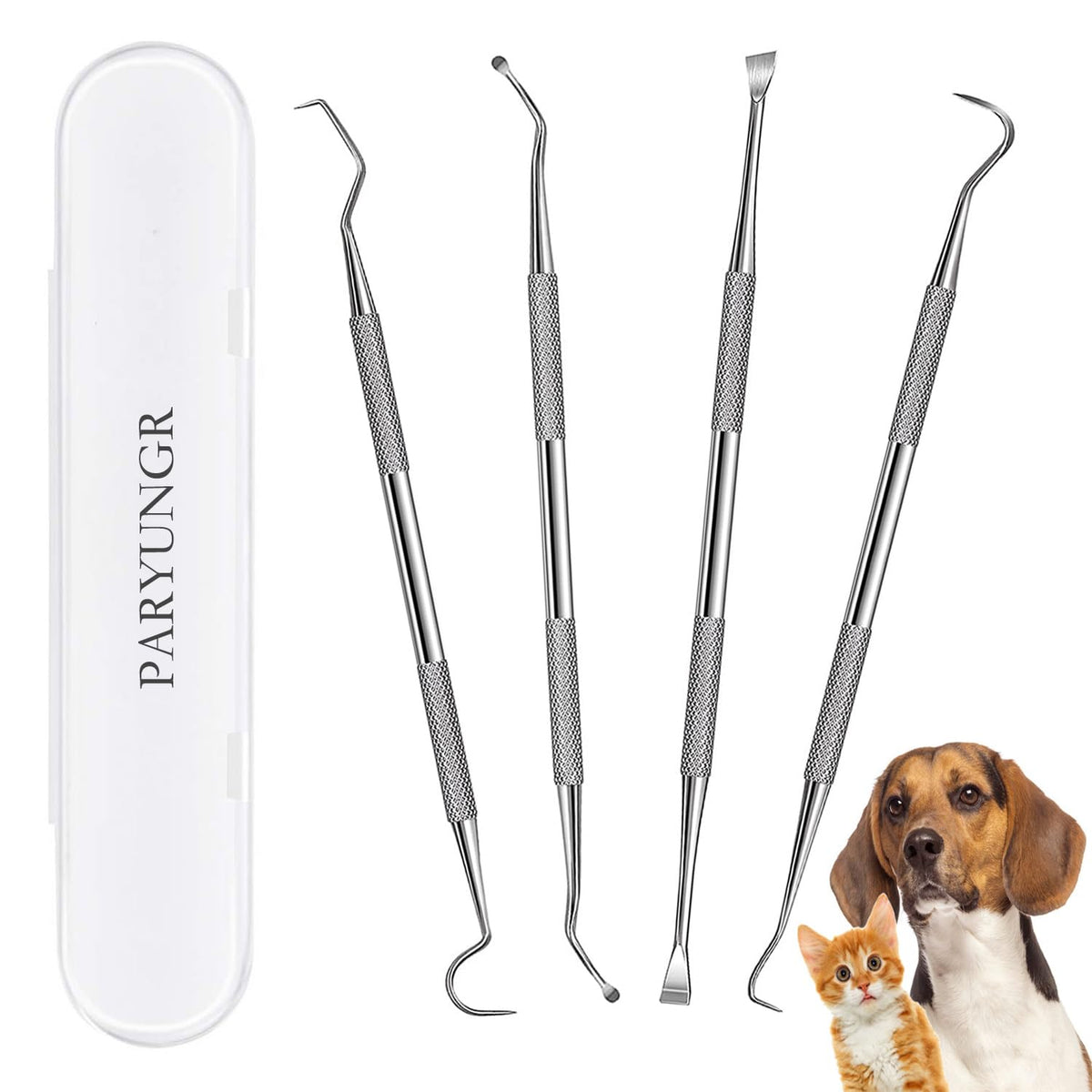 PARYUNGR dental tools kit with case for organized at-home pet dental care