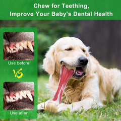 Side view of Pasking nylon dog bone, a durable chew for power chewers.