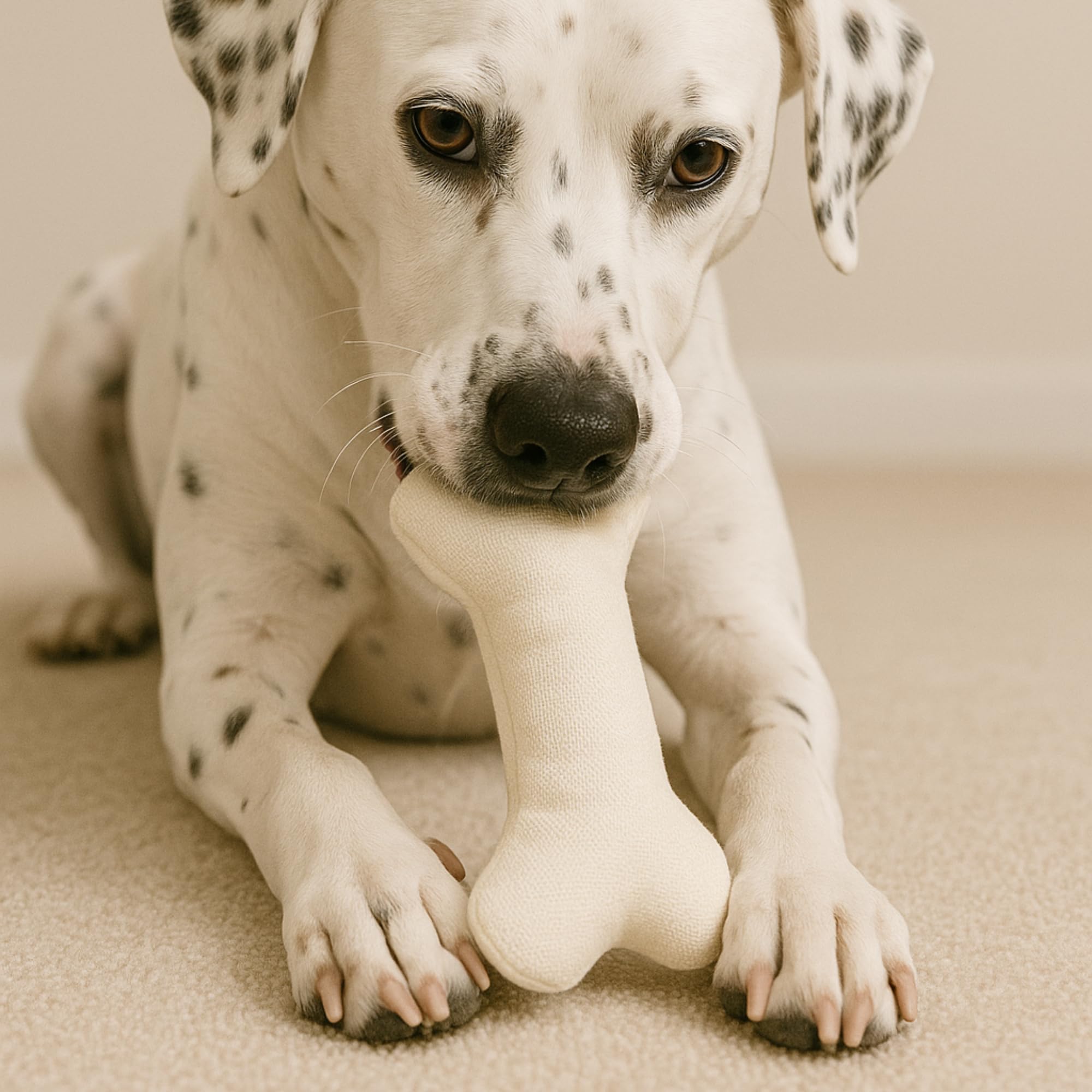 Pata Pal white TBone toy image highlights clean, visually appealing design