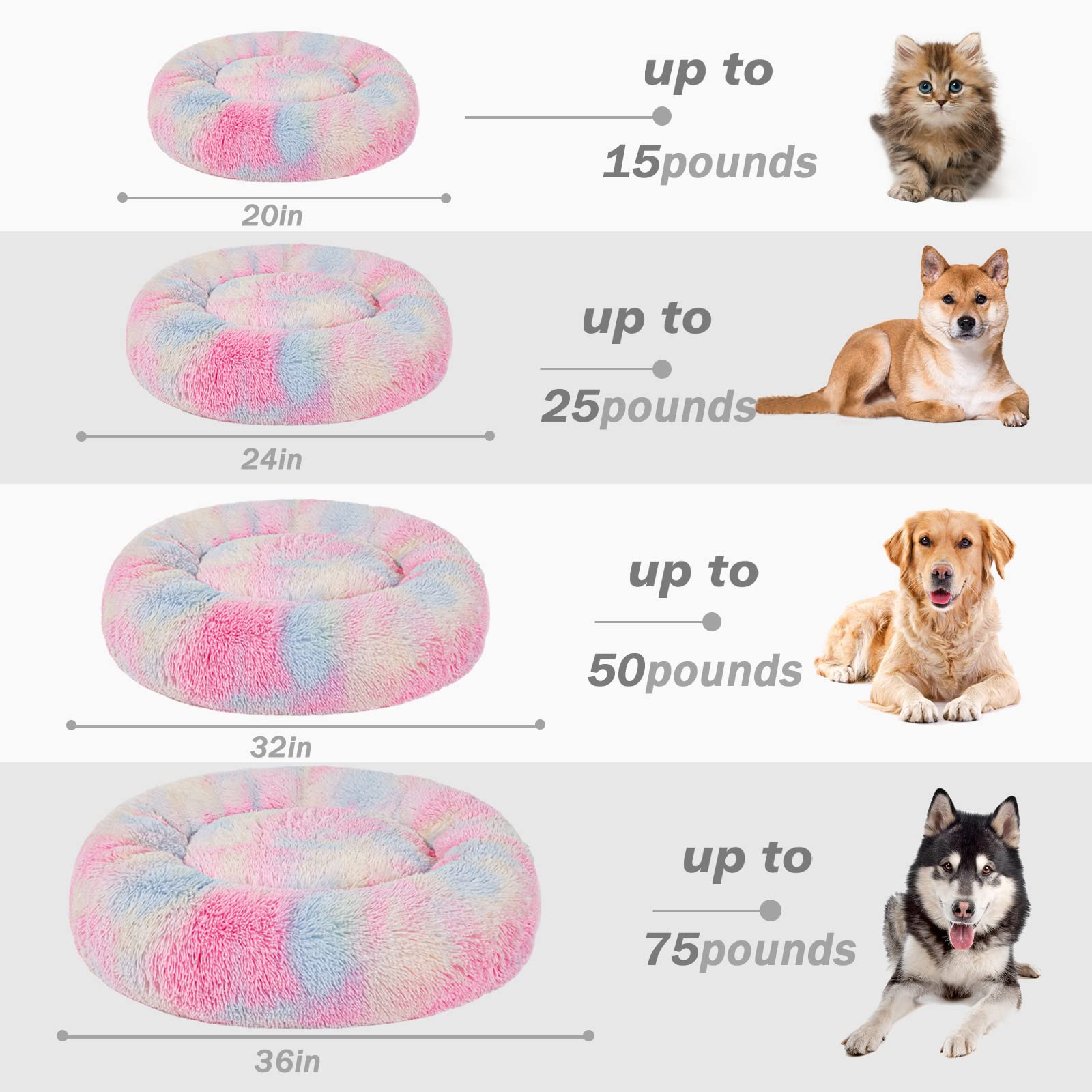 Patas Lague Calming Dog Bed machine-washable fabric simplifies quick cleanup.