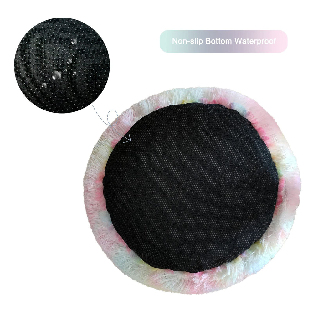 Patas Lague Calming Dog Bed size chart image helps choose the right fit for dogs.