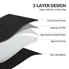 Patas Lague egg crate foam detail highlighting breathable cushioning