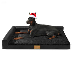 Patas Lague Orthopedic XL Dog Bed main view offers plush support for large dogs