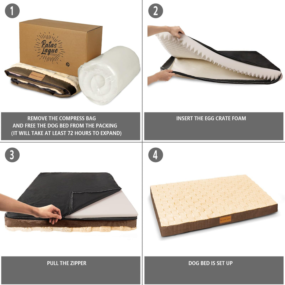 Patas Lague removable washable cover for easy maintenance.