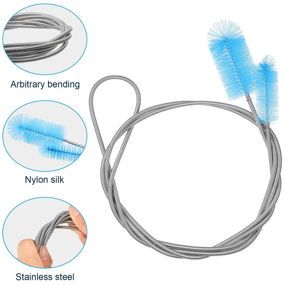 Patelai aquarium brush set 10 sizes for precise fit in pipes and tank accessories