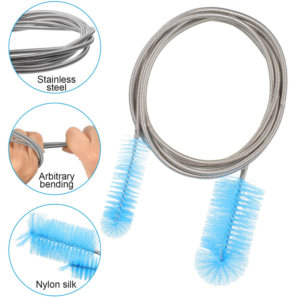 Patelai aquarium hose brush yellow 35in for short hose access