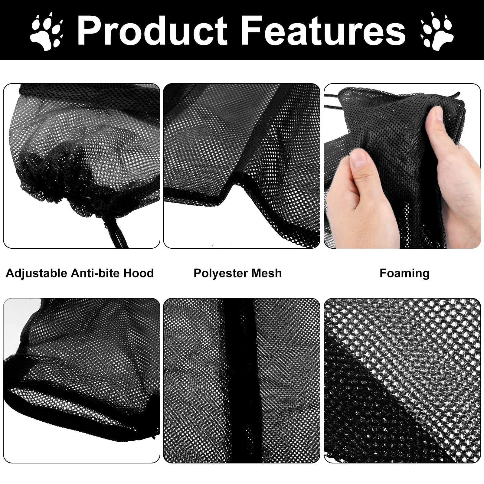 Patelai grooming bag breathable mesh for comfortable bathing.