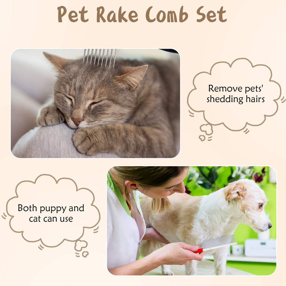 Patelai steel comb with rubber handle offers comfortable grooming sessions.