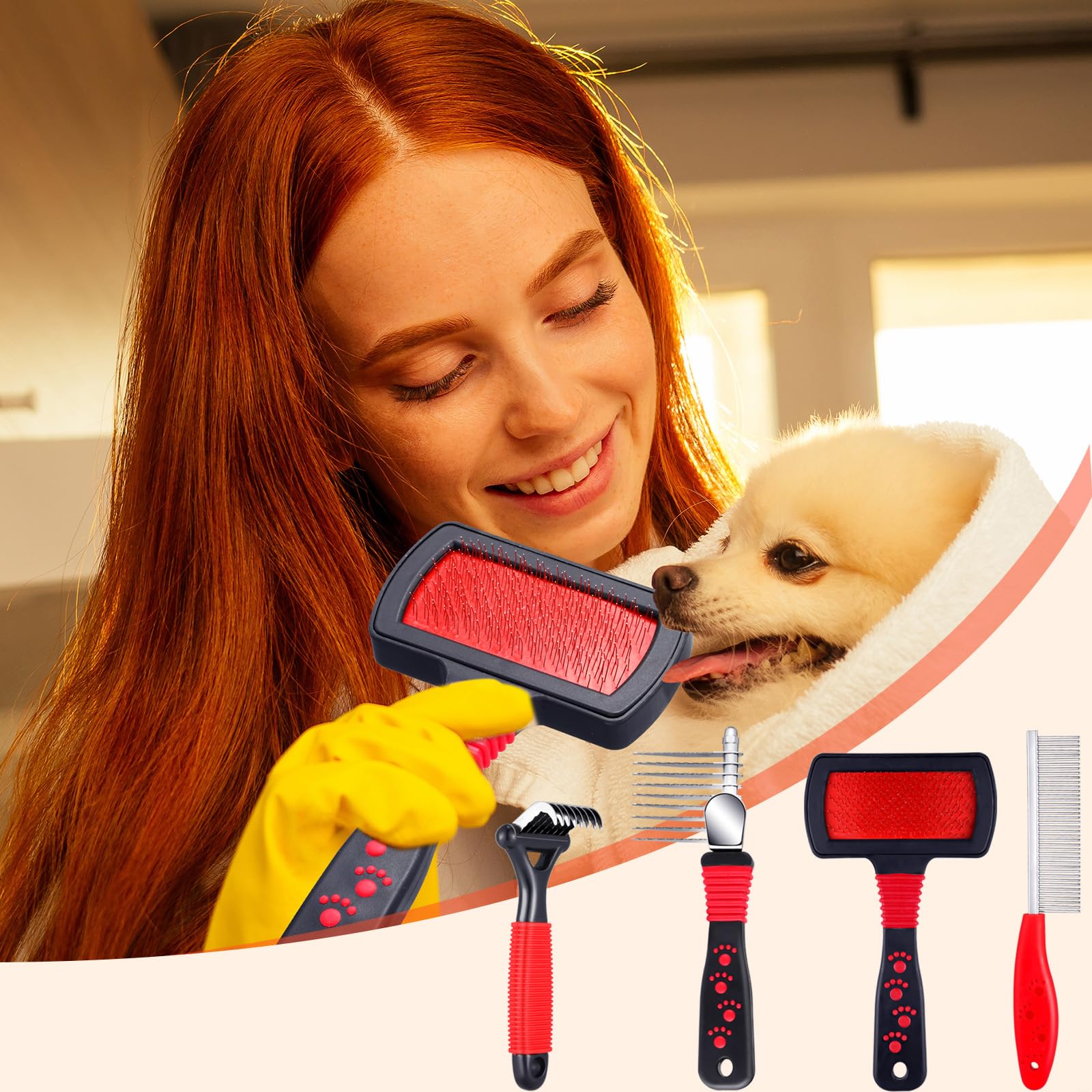 Patelai durable stainless steel grooming tools endure frequent use.