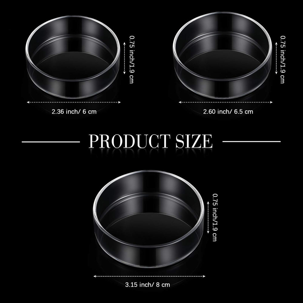 Patelai shrimp feeding dish 65mm clear glass prevents food from spilling