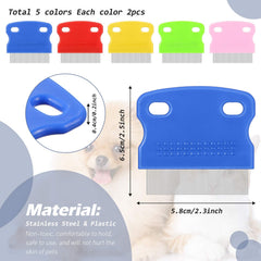 Patelai tear stain remover comb green ready to tackle tangles on medium-sized pets