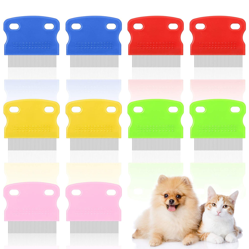 Patelai tear stain remover comb red with rounded teeth for gentle grooming on small dogs and cats