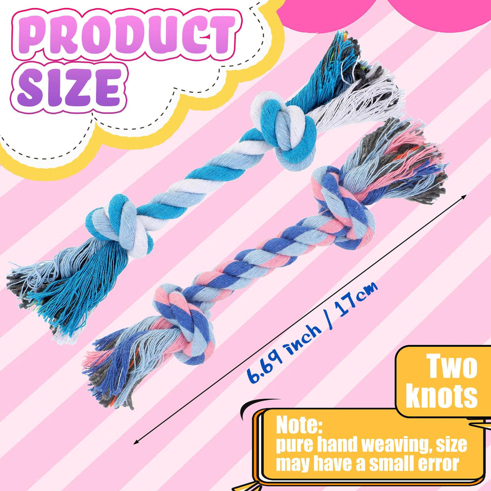 Paterr cotton rope toy supports dog teeth health through chewing