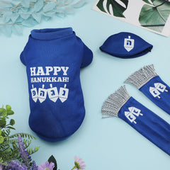 Paterr Hanukkah dog scarf adds warm accent during festive walks