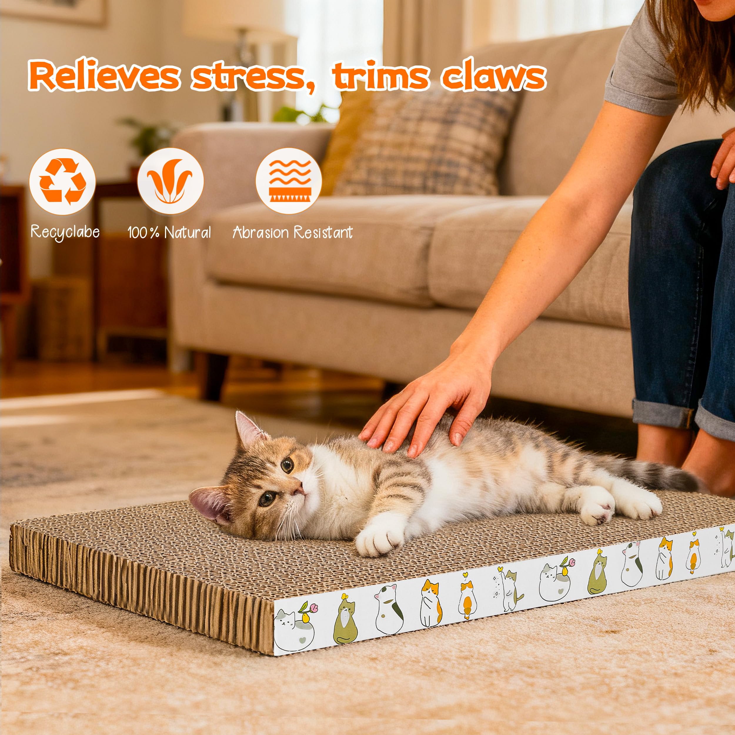 PatiencET catnip-detail closeup recalls enticing scent for interactive play and scratching.