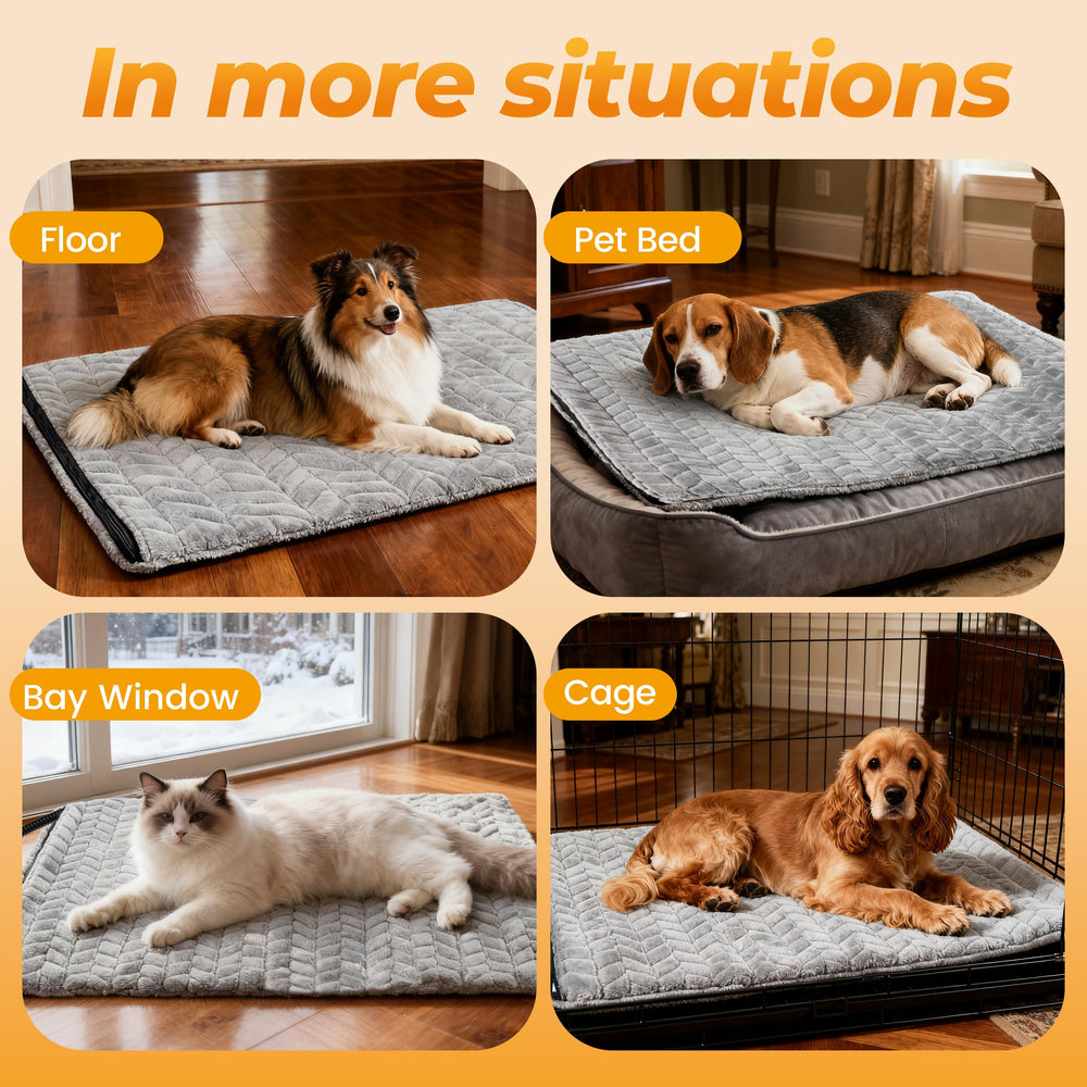 PatiencET heated pet bed five-preset-timer enables auto-schedule warmth daily.