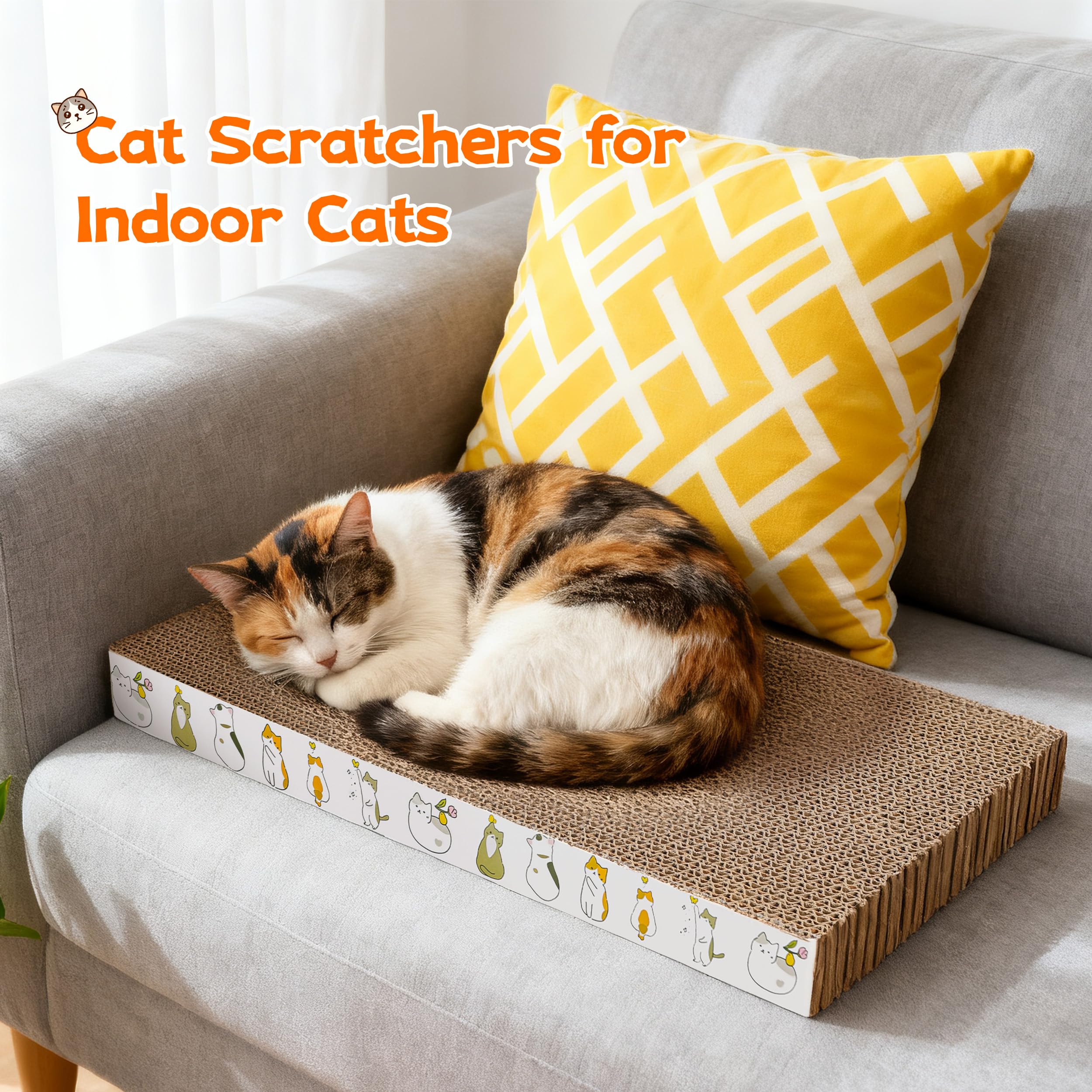 PatiencET scratchers-for-indoor-cats demonstrates fit for small to medium felines