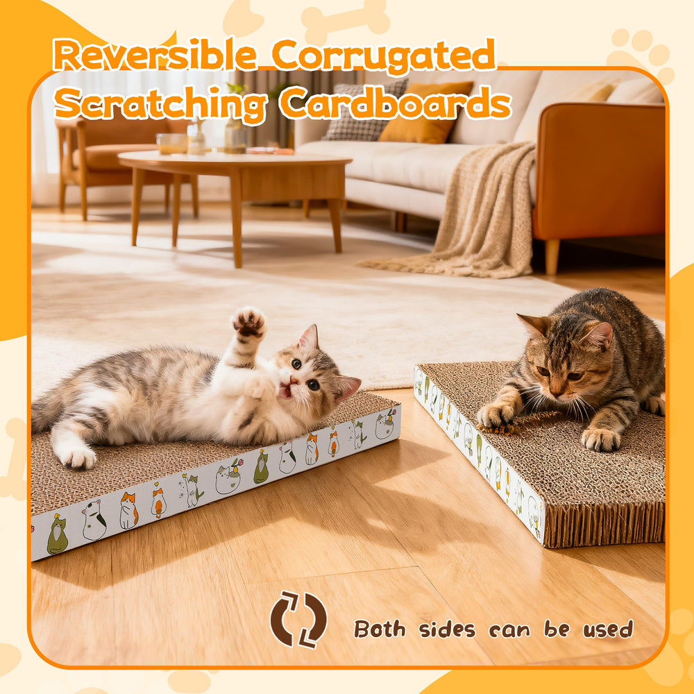 PatiencET scratchpad dimensions 16.93 by 8.07 by 1.28 inches provide roomy scratching space.