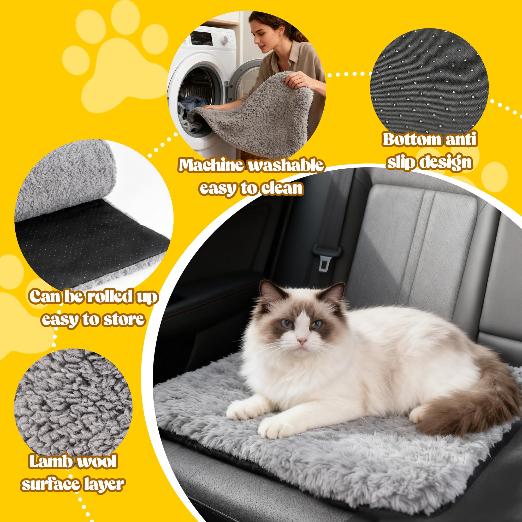 PatiencET self-warming cat bed foam core underlay for support