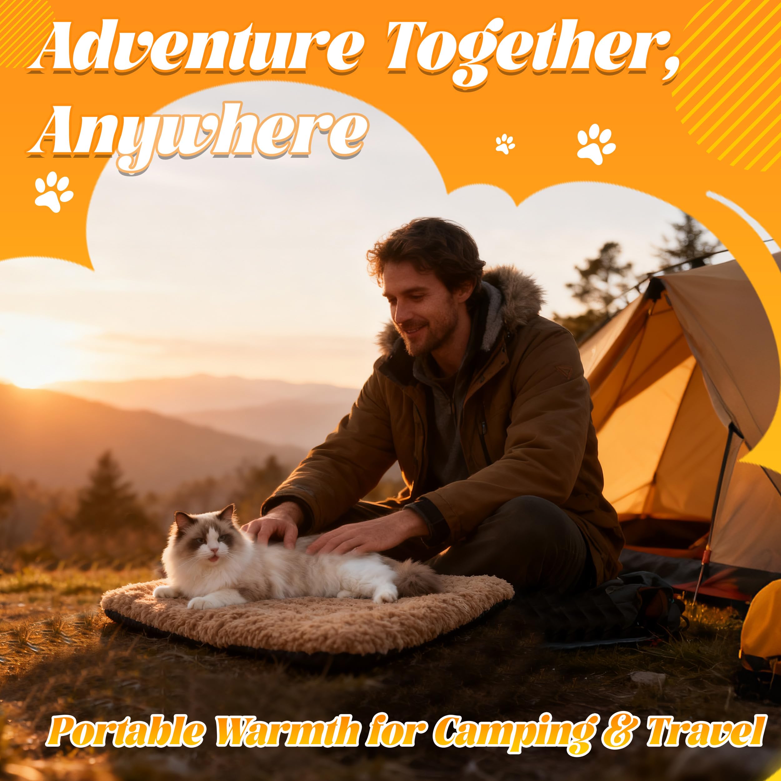 PatiencET self-warming cat bed washable cover enables easy cleaning after winter use.