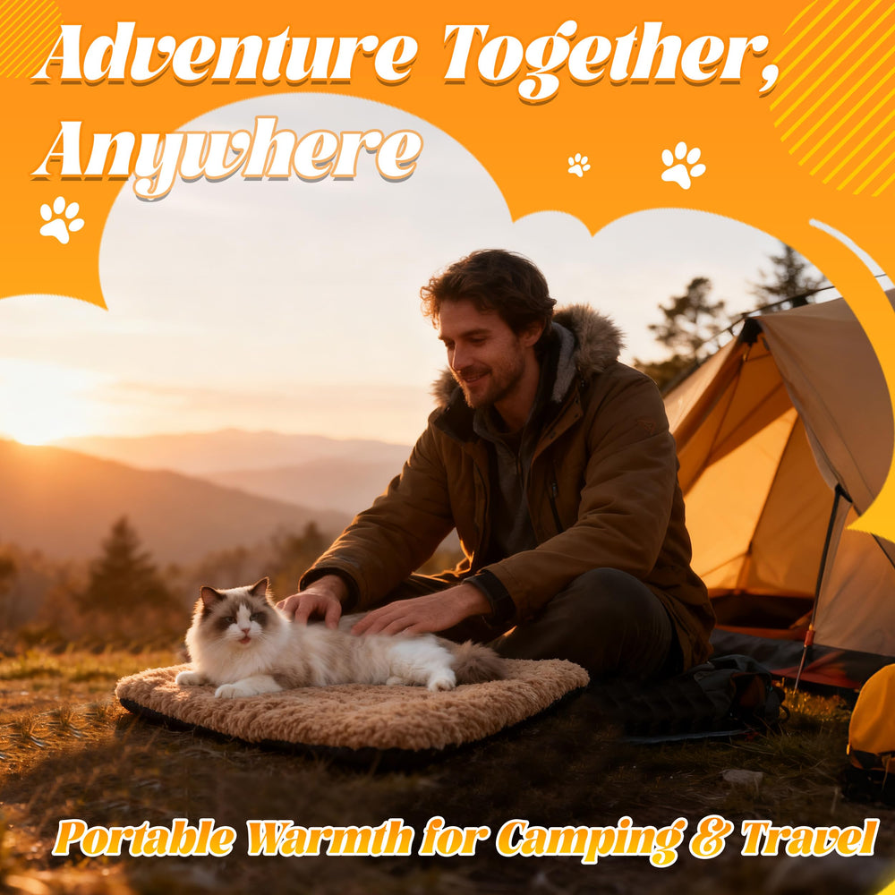 PatiencET self-warming cat bed washable cover enables easy cleaning after winter use.