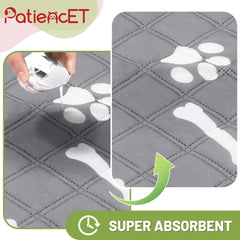PatiencET skin-friendly surface image shows breathable cotton for pet comfort.