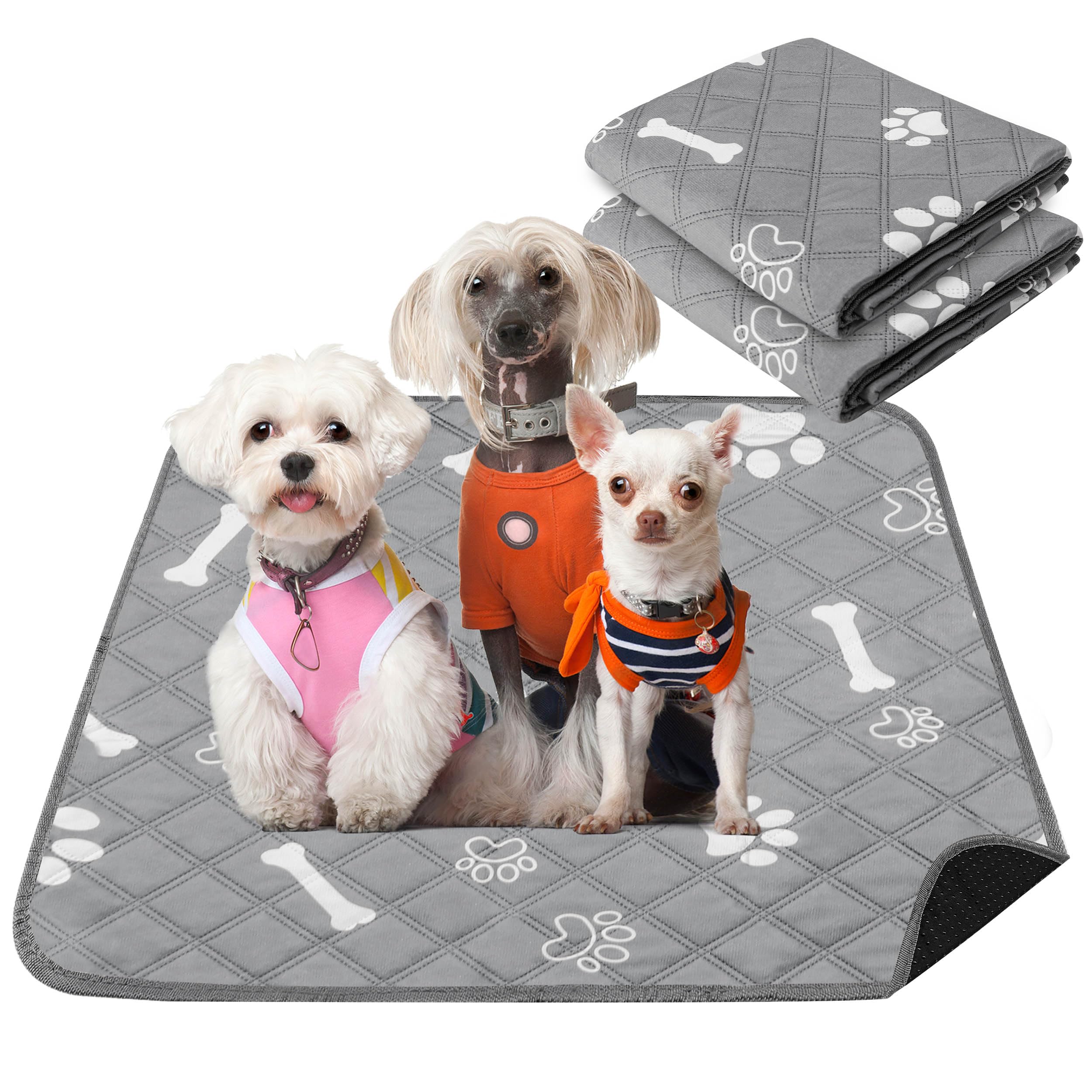 PatiencET Washable Pee Pads 24x36 two-pack protects floors during puppy training.