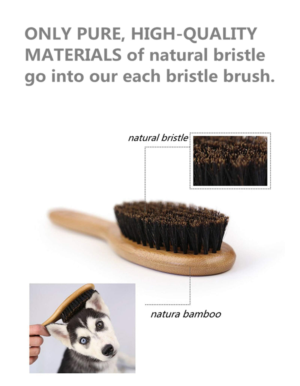Patina Japanese design on an ergonomic brush for precise, balanced grooming.
