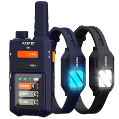 PATPET dog training collar with remote for precise coaching in yard or park
