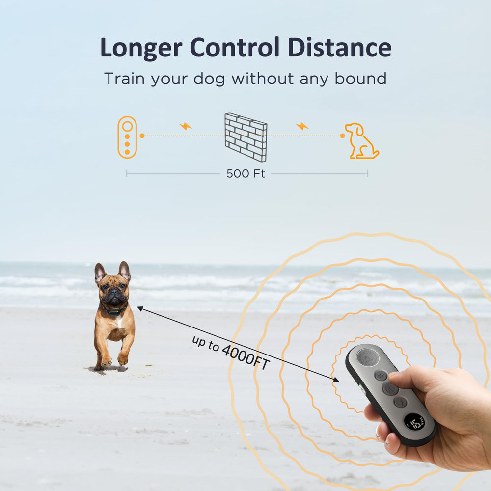 PATPET fast USB charging keeps the collar ready for next session.