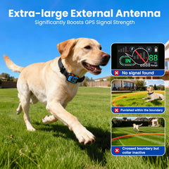 PATPET GPS system external antenna enhances connection for stable boundary awareness outdoors