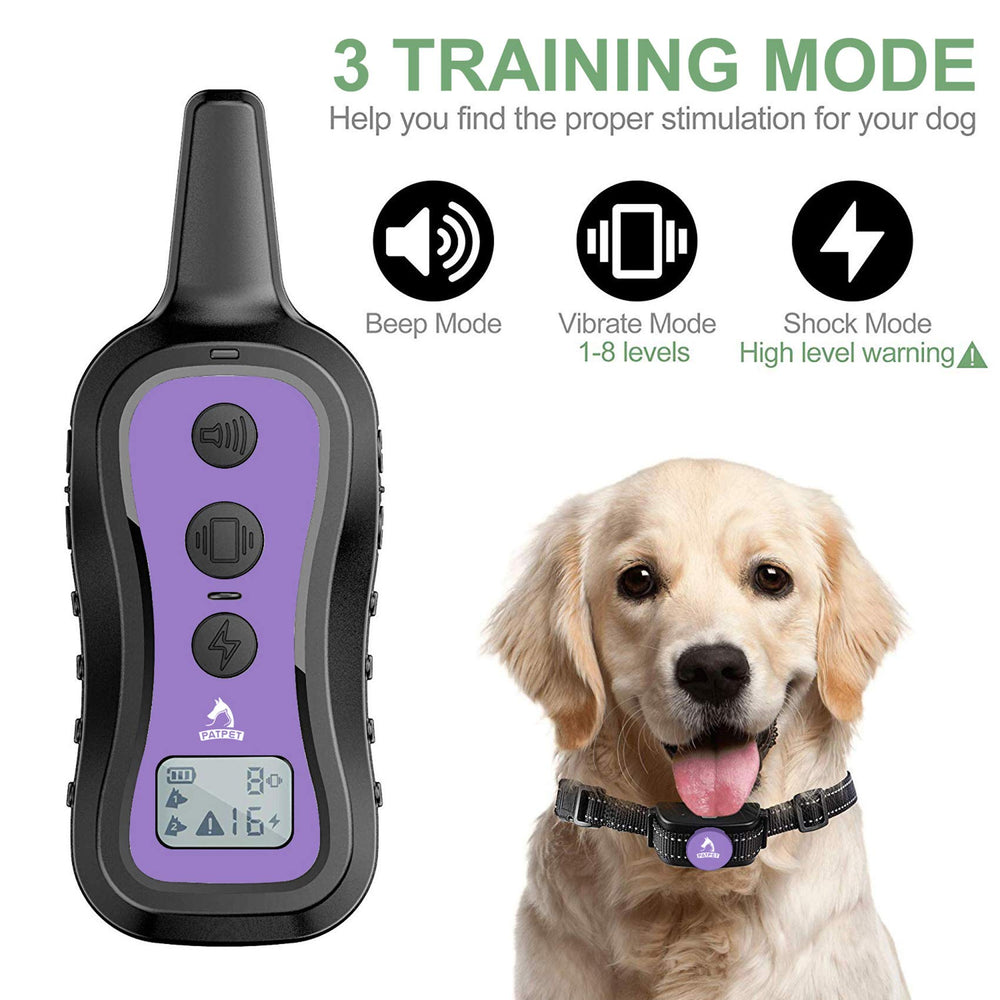 PATPET IP67 rainproof receiver is ready for rain or shine outdoor training.