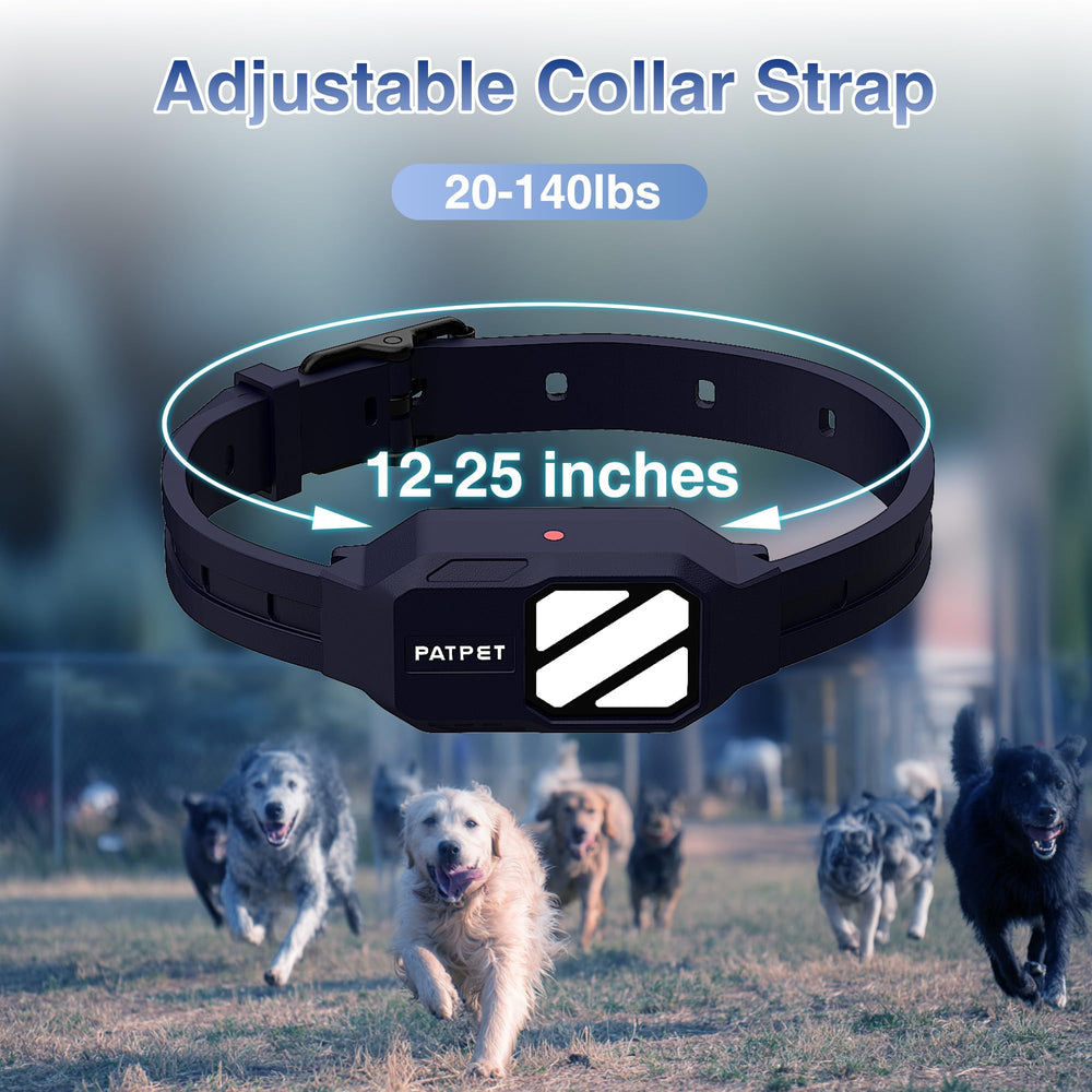 PATPET IP67 waterproof collar ready for rain, mud, and splashes
