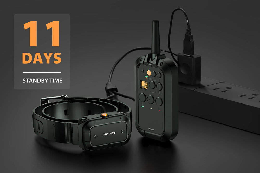 PATPET-remote-battery-indicator shows long-lasting power with quick-charge for quick sessions.