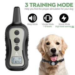 PATPET remote control side view for easy multi-dog training management.