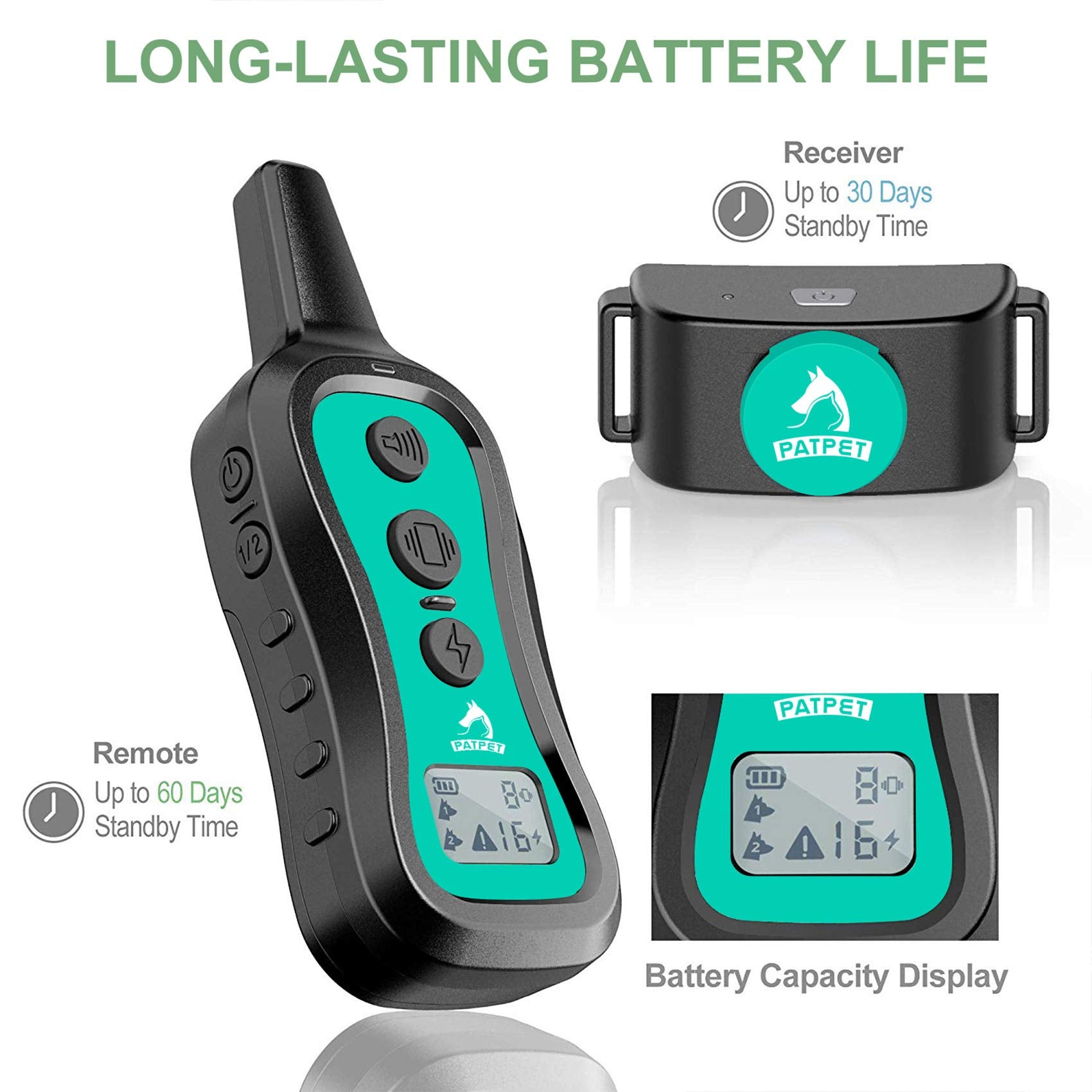 PATPET remote with 1000 ft range supports yard training