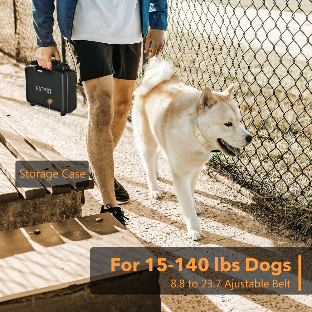 PATPET storage case keeping the dog collar accessories organized and portable.