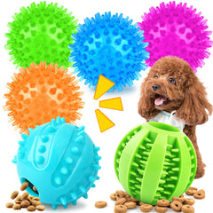 PatsFran Puppy Toys teething squeaky ball enhances playtime with engaging sound and dental-friendly texture.