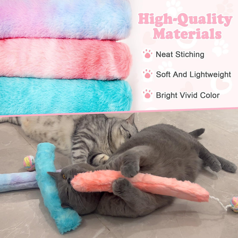 PATTEPOINT Cat Kicker Toy organic mint filling—catnip aroma sparks curiosity and playful sniffing.