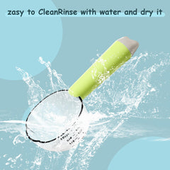 Pattheboo long-handle scoop; 4.7-inch grip reaches bags and jars.