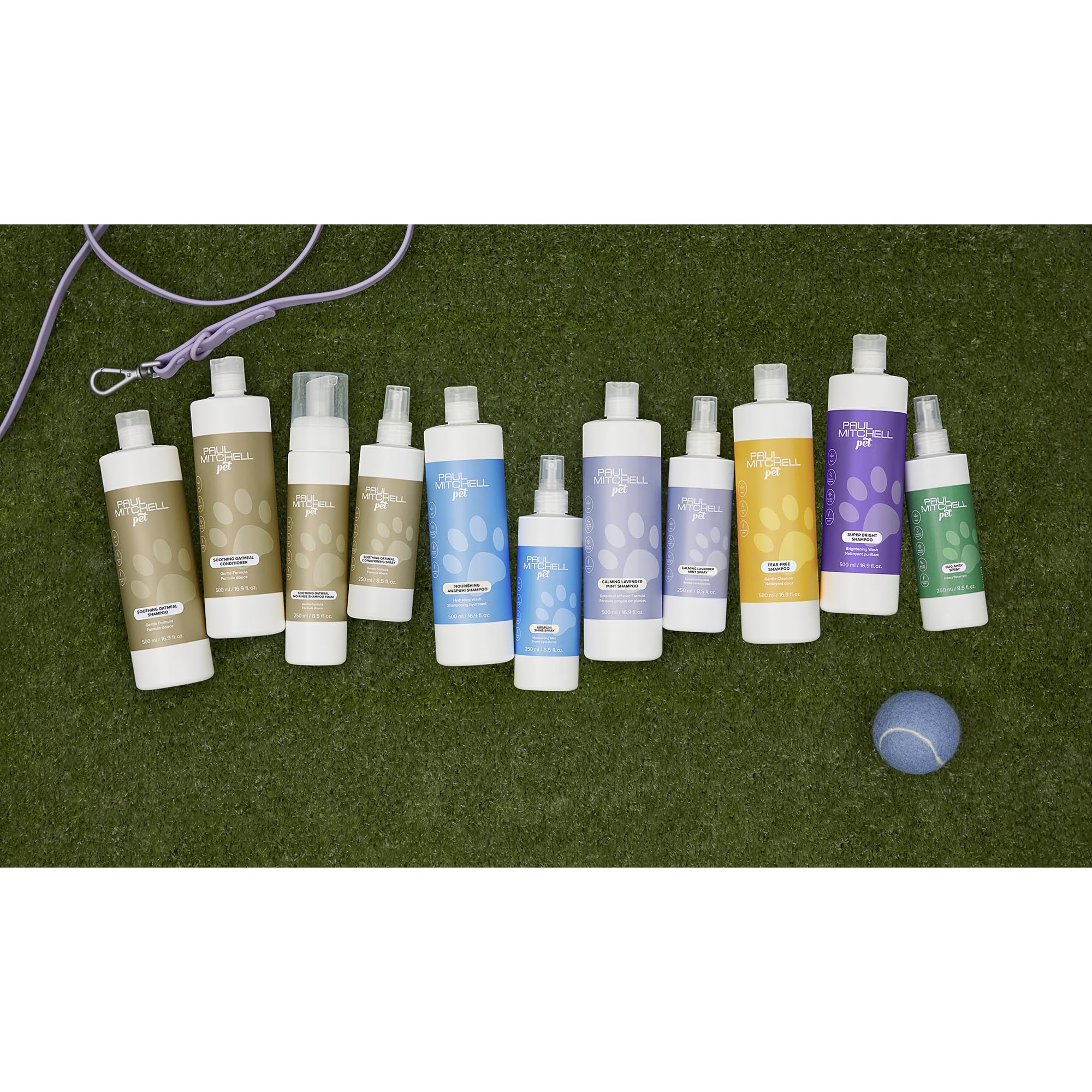 Paul Mitchell Pet bath time setup image communicates simple grooming routine