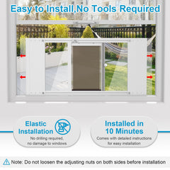 Paulmele cat window door glass-panel lock prevents escapes
